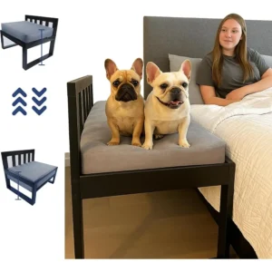 Wooden Dog Bed Frame with Adjustable Legs