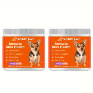 240 Chews - 2 Pack x 180g/6.35oz-Allergy & Immune Supplement for Dogs