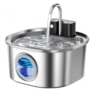 3L Stainless Steel Wireless Recharging Sensor Pet Water Fountain
