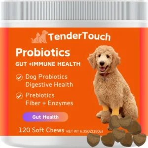 120 Chews - （1 Pack x 180g/6.35oz Probiotics for Dogs, Dog Probiotics for Digestive Support
